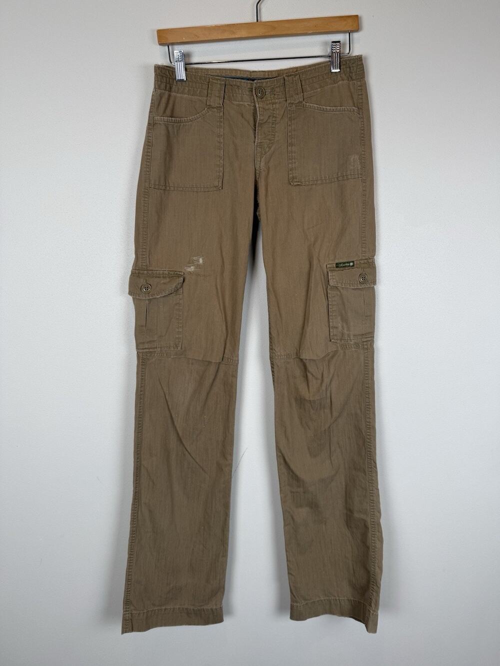 Vintage Lucky Brand Y2K 90’s Low Rise Baggy Cargo Pants Womens 26 Sz 2 Tall Long